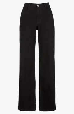 Høj Talje|Straight Fit-Cellbes of Sweden Brede jeans med høj talje Renata Sort / Denim