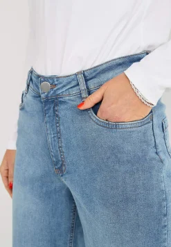 Høj Talje|Straight Fit- Brede jeans med høj talje Renata | Cellbes