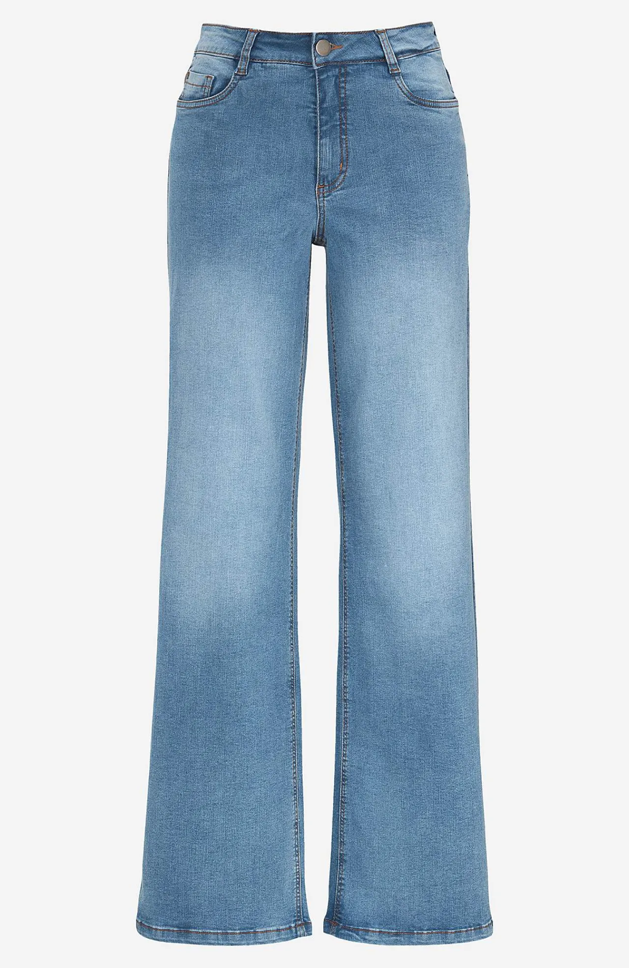 Høj Talje|Straight Fit- Brede jeans med høj talje Renata | Cellbes