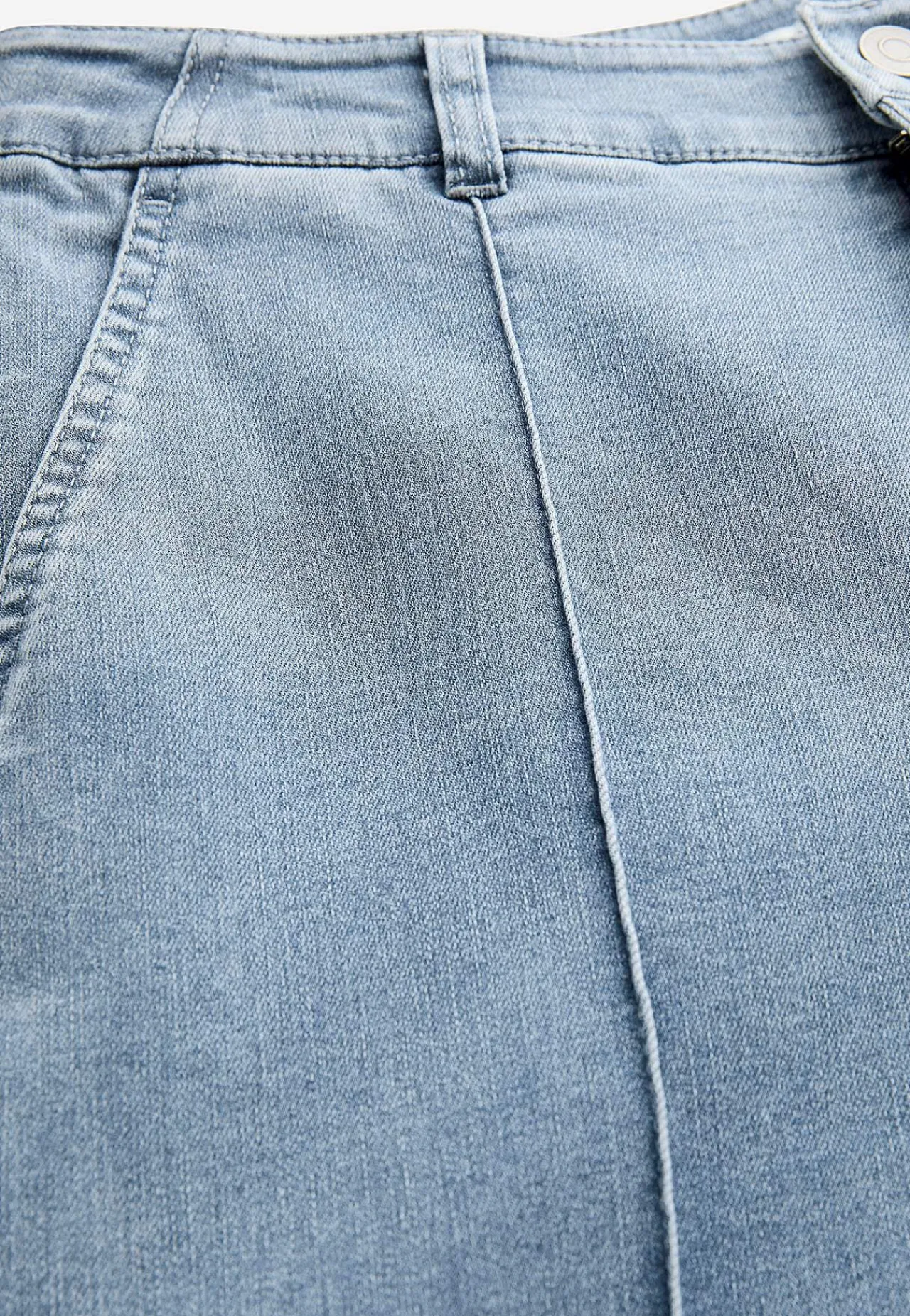 Straight Fit|Stretch Jeans-Cellbes of Sweden Brede jeans med syede pressefolder Mia Lyseblå denim