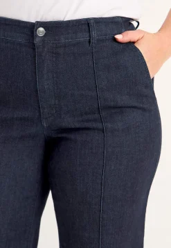 Straight Fit|Stretch Jeans-Cellbes of Sweden Brede jeans med syede pressefolder Mia | Cellbes