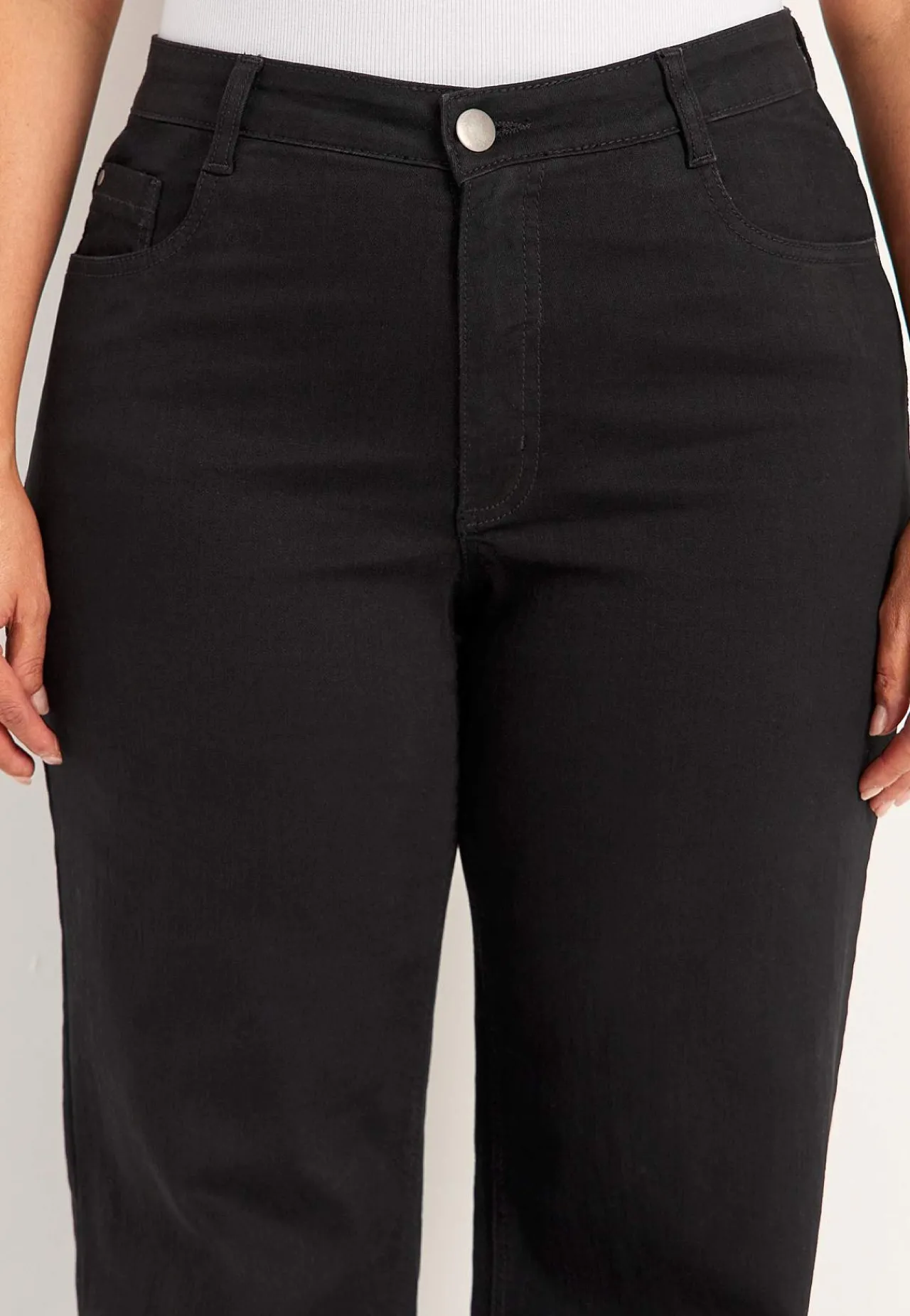 Høj Talje|Straight Fit- Brede, lange jeans med høj talje Renata | Cellbes