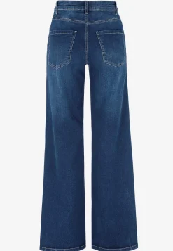 Høj Talje|Straight Fit- Brede, lange jeans med høj talje Renata | Cellbes