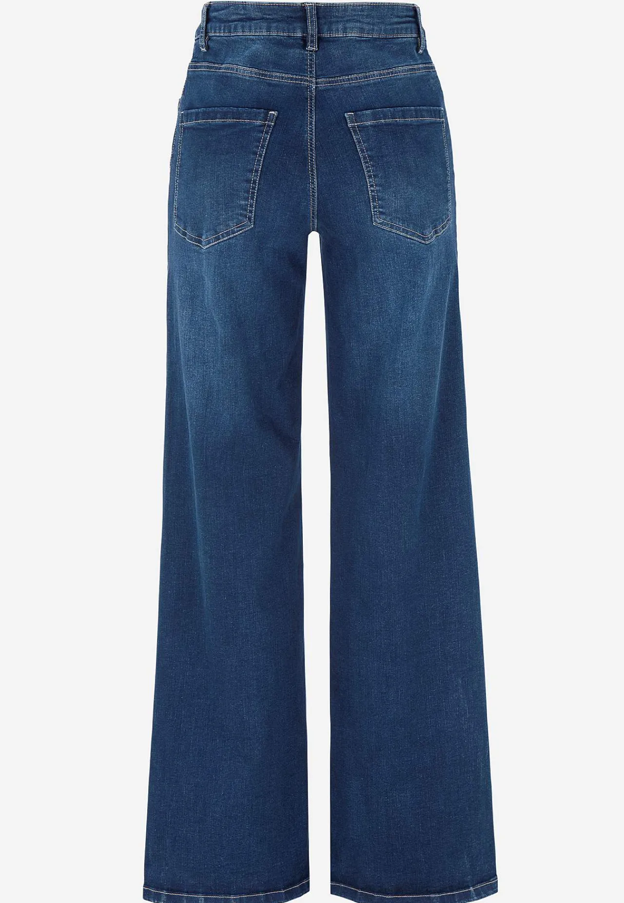 Høj Talje|Straight Fit- Brede, lange jeans med høj talje Renata | Cellbes