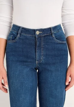 Høj Talje|Straight Fit- Brede, lange jeans med høj talje Renata | Cellbes