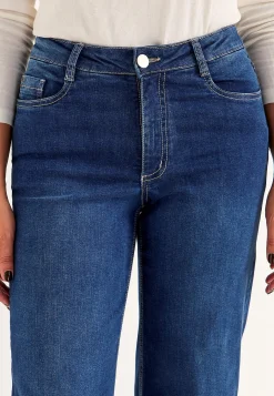 Høj Talje|Straight Fit- Brede, lange jeans med høj talje Renata | Cellbes