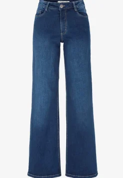 Høj Talje|Straight Fit- Brede, lange jeans med høj talje Renata | Cellbes
