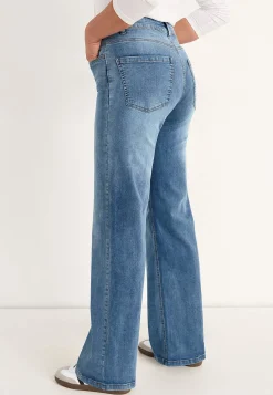 Høj Talje|Straight Fit- Brede, lange jeans med høj talje Renata | Cellbes