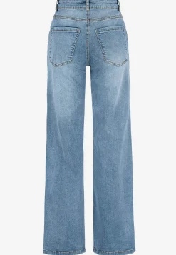 Høj Talje|Straight Fit- Brede, lange jeans med høj talje Renata | Cellbes