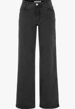 Høj Talje|Straight Fit- Brede, lange jeans med høj talje Renata | Cellbes