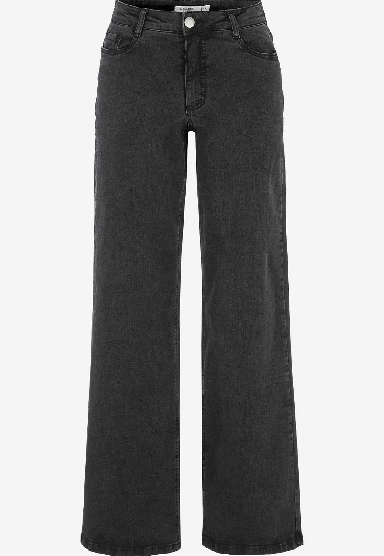 Høj Talje|Straight Fit- Brede, lange jeans med høj talje Renata | Cellbes
