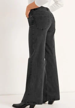 Høj Talje|Straight Fit- Brede, lange jeans med høj talje Renata | Cellbes