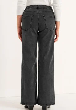 Høj Talje|Straight Fit- Brede, lange jeans med høj talje Renata | Cellbes
