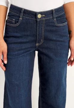 Høj Talje|Straight Fit- Brede, lange jeans med høj talje Renata | Cellbes