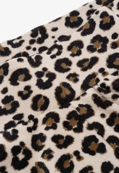 Loungebukser|Matchende Sæt-Cellbes of Sweden Brede velourbukser Wilma Beige / Leopard
