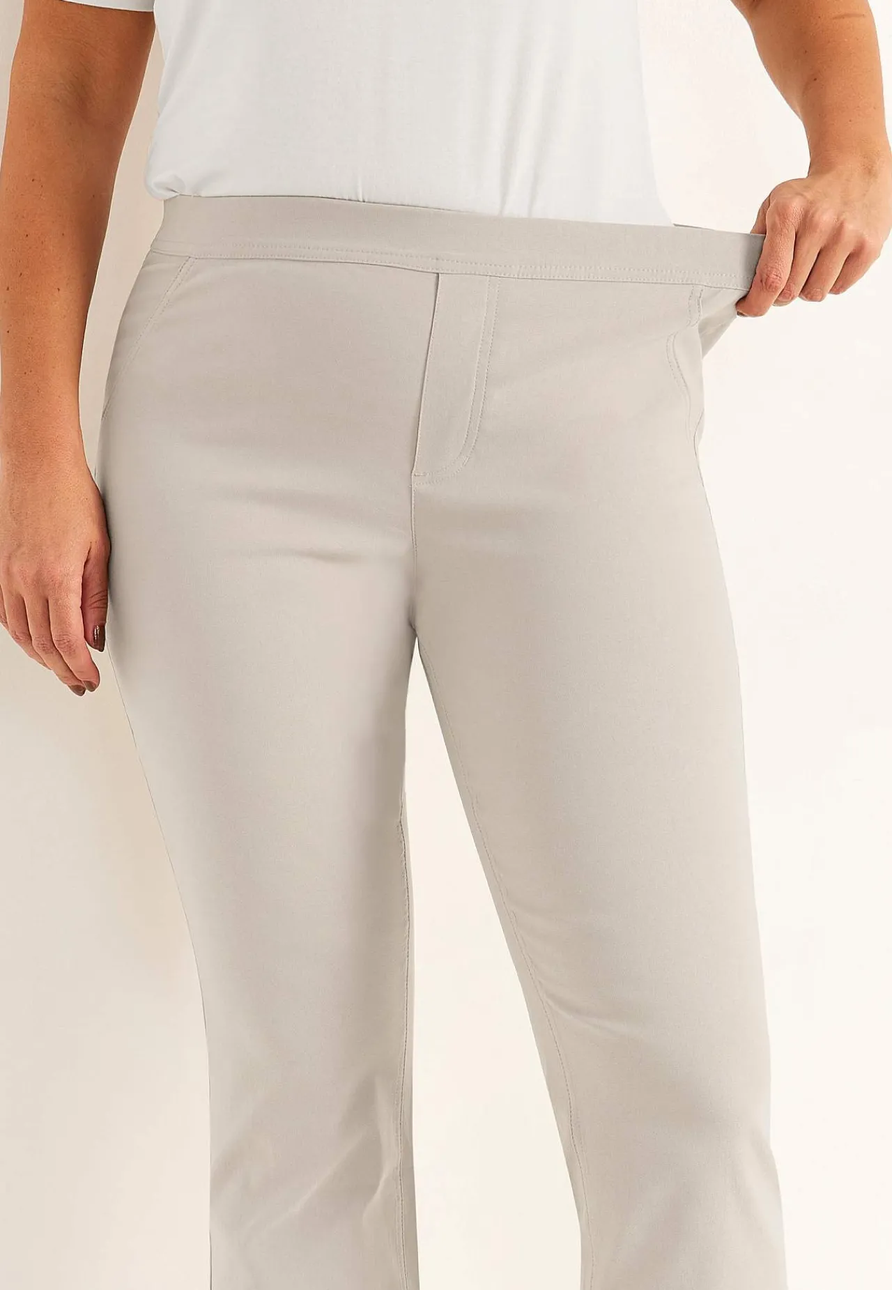 Lige Bukser|Festbukser-Cellbes of Sweden Bukser i bengalin Beige