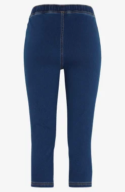 Caprileggings|Capribukser- Capri leggings i Denim