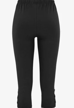 Caprileggings|Flerpak Leggings-Cellbes of Sweden Capri leggings med dejlige detaljer 2-pack Blå + Sort