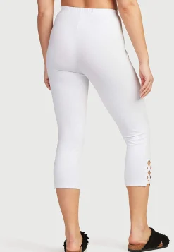 Caprileggings|Flerpak Leggings-Cellbes of Sweden Capri leggings med dejlige detaljer 2-pack Hvid + Sort