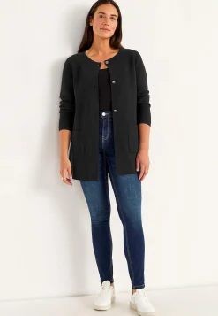 Cardiganer|Cardiganer-Cellbes of Sweden Cardigan i bomuld Sort