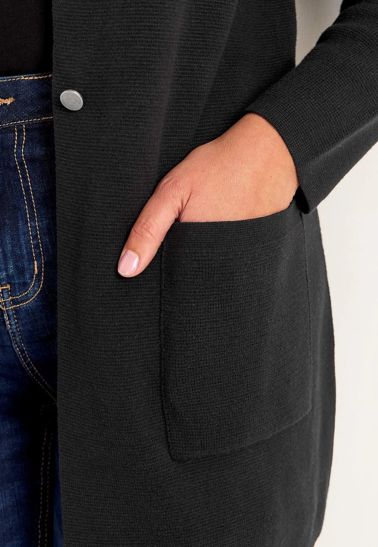Cardiganer|Cardiganer-Cellbes of Sweden Cardigan i bomuld Sort