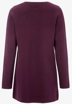 Cardiganer|Cardiganer-Cellbes of Sweden Cardigan i bomuld Mørklilla