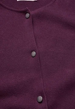 Cardiganer|Cardiganer-Cellbes of Sweden Cardigan i bomuld Mørklilla