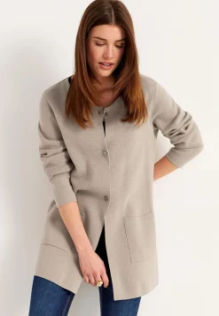 Cardiganer|Cardiganer-Cellbes of Sweden Cardigan i bomuld Beige