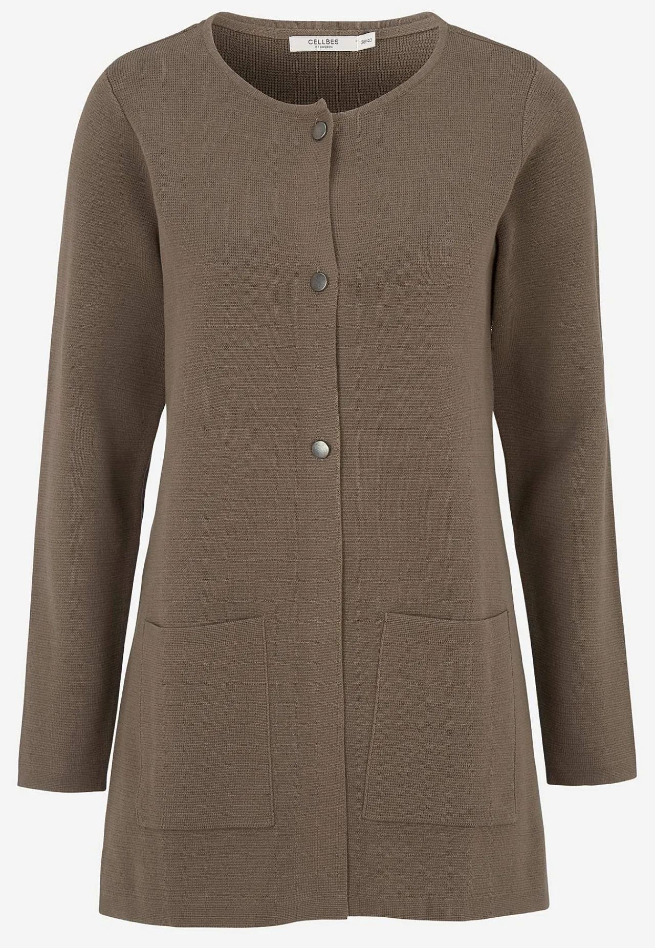 Cardiganer|Cardiganer-Cellbes of Sweden Cardigan i bomuld Nougat