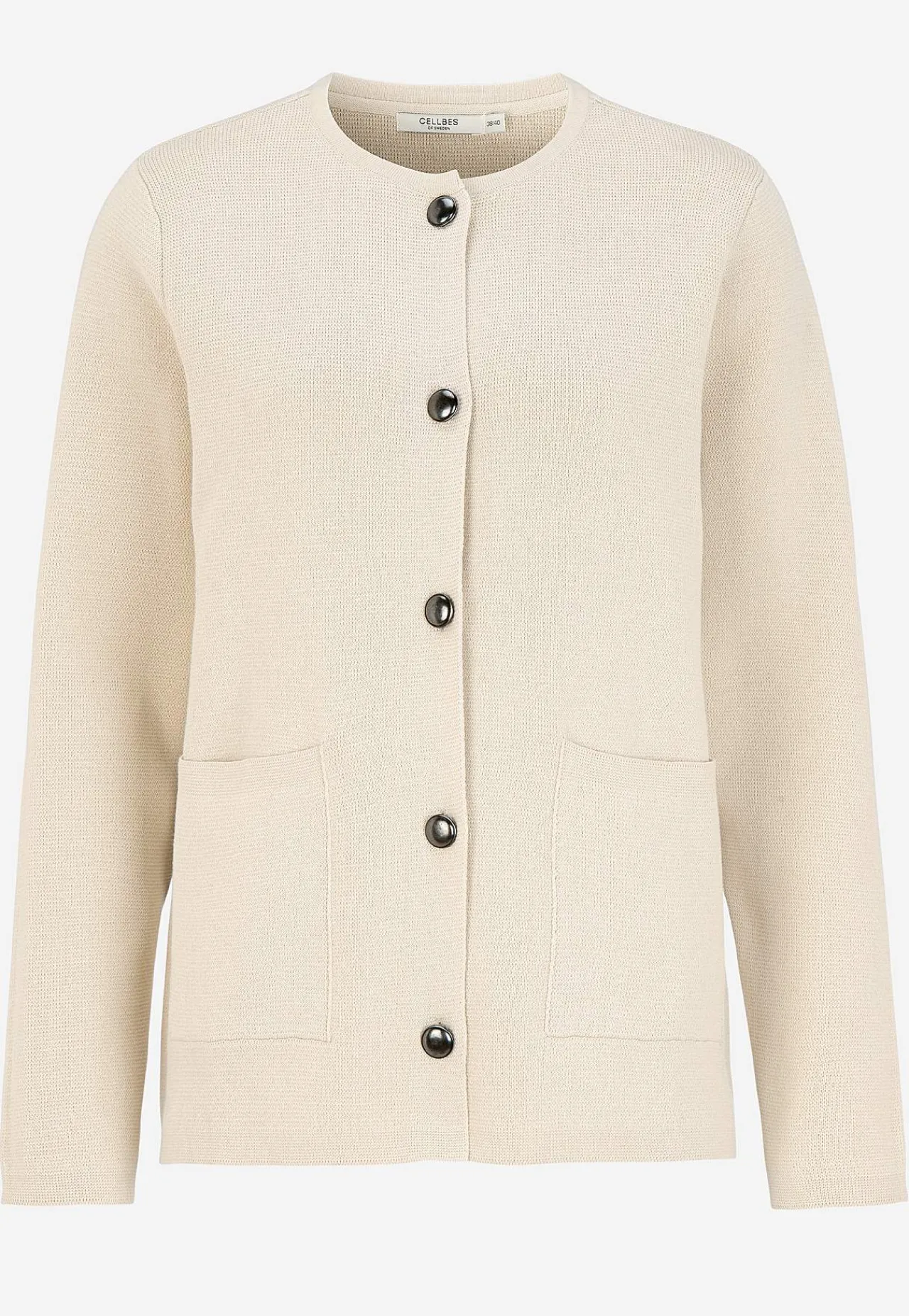 Cardiganer|Trøjer- Cardigan med knapper Beige
