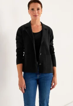 Cardiganer|Trøjer-Cellbes of Sweden Cardigan med knapper Sort