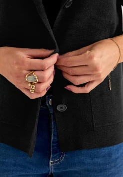 Cardiganer|Trøjer-Cellbes of Sweden Cardigan med knapper Sort