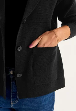 Cardiganer|Trøjer-Cellbes of Sweden Cardigan med knapper Sort