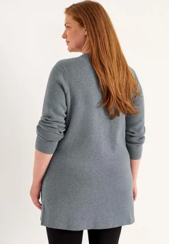 Cardiganer|Cardiganer-Cellbes of Sweden Cardigan med lynlås Gråmeleret
