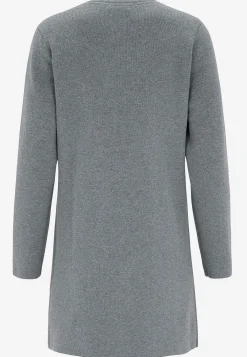 Cardiganer|Cardiganer-Cellbes of Sweden Cardigan med lynlås Gråmeleret