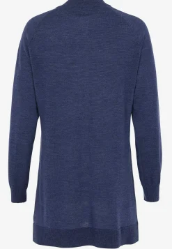 Cardiganer|Premium-Cellbes of Sweden Cardigan Premium i merinould Mørkeblå / Meleret