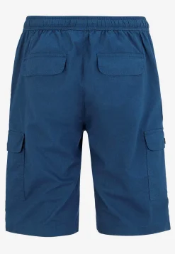 Bukser|Shorts- Cargo shorts med flere lommer Mørk denim