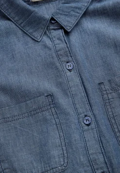 Denimkjoler|Denimkjoler-Cellbes of Sweden Cowboykjole med sidelommer Mørkeblå / Denim