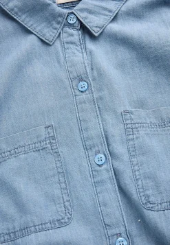 Denimkjoler|Denimkjoler- Cowboykjole med sidelommer | Cellbes