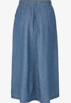 Nederdele|Denimnederdele-Cellbes of Sweden Cowboynederdel med lommer Mellemblå Denim