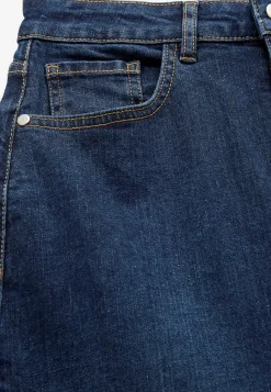 Nederdele|Denimnederdele-Cellbes of Sweden Cowboynederdel med slids foran Mørkeblå / Denim