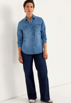 Skjorter-Cellbes of Sweden Cowboyskjorte i lidt lettere denim | Cellbes