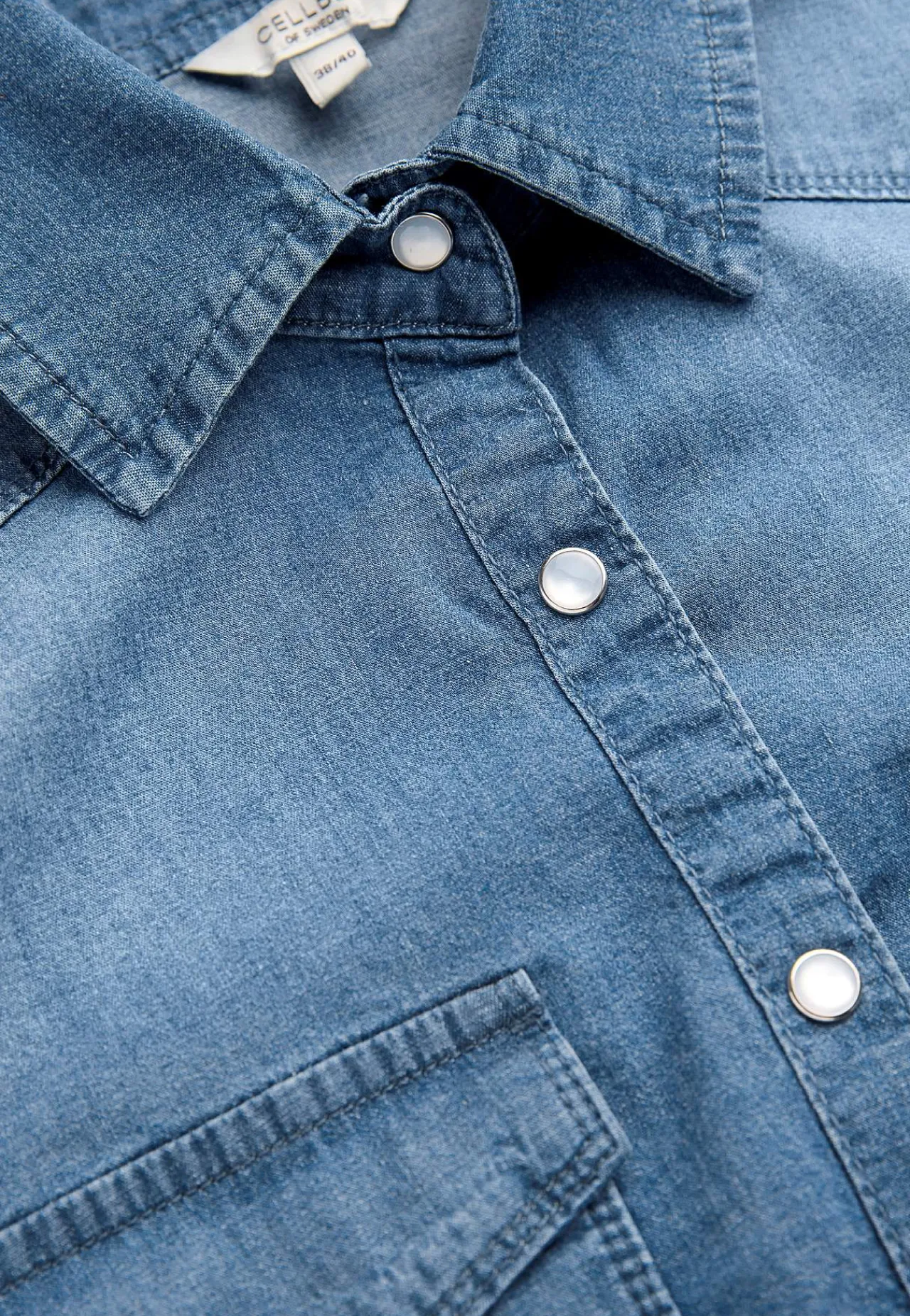Skjorter-Cellbes of Sweden Cowboyskjorte i lidt lettere denim | Cellbes