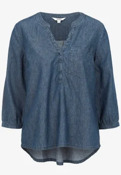 Denim|Denim-Toppe-Cellbes of Sweden Cowboyskjorte med brystlomme Mørkeblå / Denim