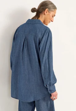 Denim|Denim-Toppe- Cowboyskjorte med knapper | Cellbes