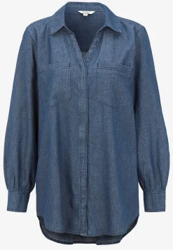 Denim|Denim-Toppe- Cowboyskjorte med knapper | Cellbes