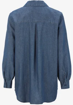 Denim|Denim-Toppe- Cowboyskjorte med knapper | Cellbes