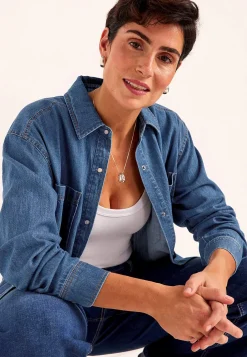 Denim|Denim-Toppe-Cellbes of Sweden Cowboyskjorte uden stræk | Cellbes