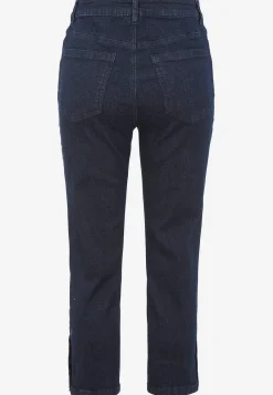 Forårsbukser|Capribukser-Cellbes of Sweden Crop jeans med design med fem lommer Mellemblå / Denim
