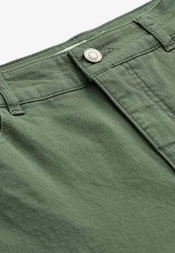Forårsbukser|Capribukser-Cellbes of Sweden Crop jeans med design med fem lommer Kakigrøn